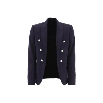 BALMAIN Double Breasted Jersey Blazer