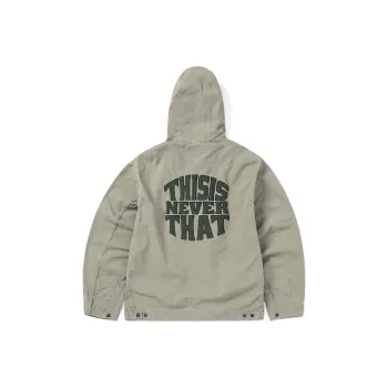 Thisisneverthat SS24 Washed Carpenter Jacket Jacket Unisex Khaki Gray