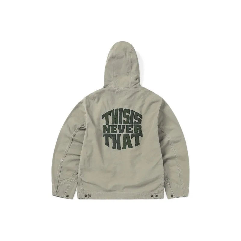 Thisisneverthat SS24 Washed Carpenter Jacket Jacket Unisex Khaki Gray-0