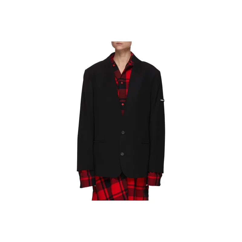 Balenciaga Business Suit Coat Men's Black-0