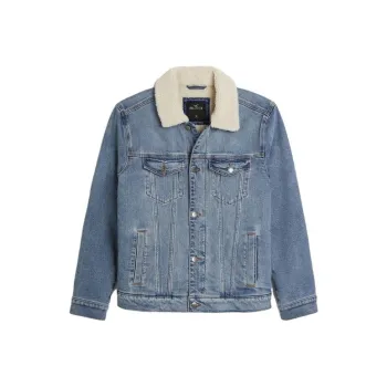 Hollister Denim Jackets Men Blue 235