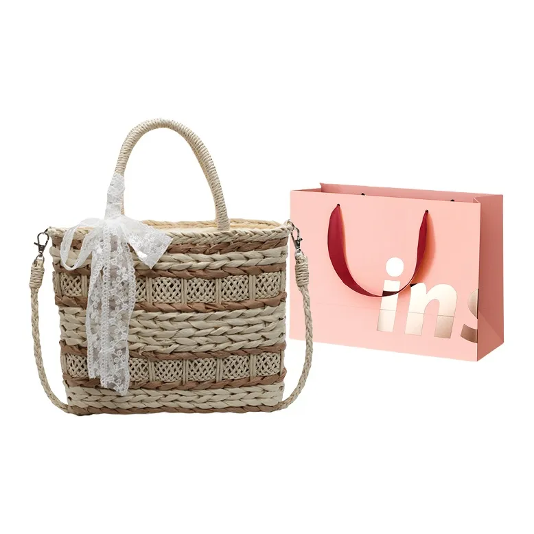 WHEELY BABY+ Straw Woven Handbag Women's Multicolor-0