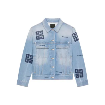 GIVENCHY SS23 Denim Jacket Men's Blue
