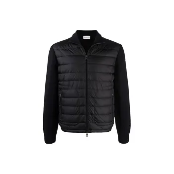 Moncler Padded panel Knitted Jacket