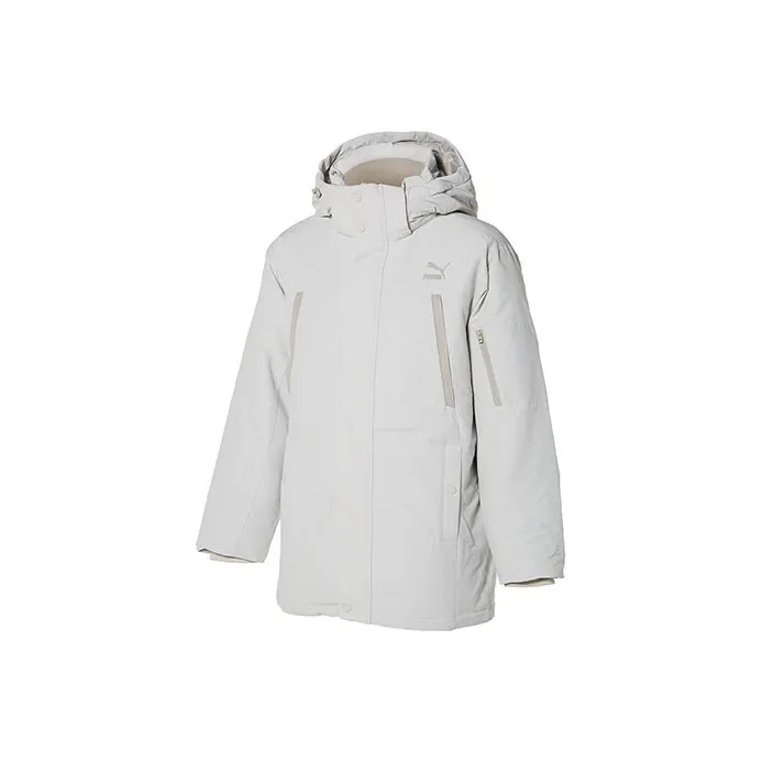 PUMA Down Jackets Men Gray-0