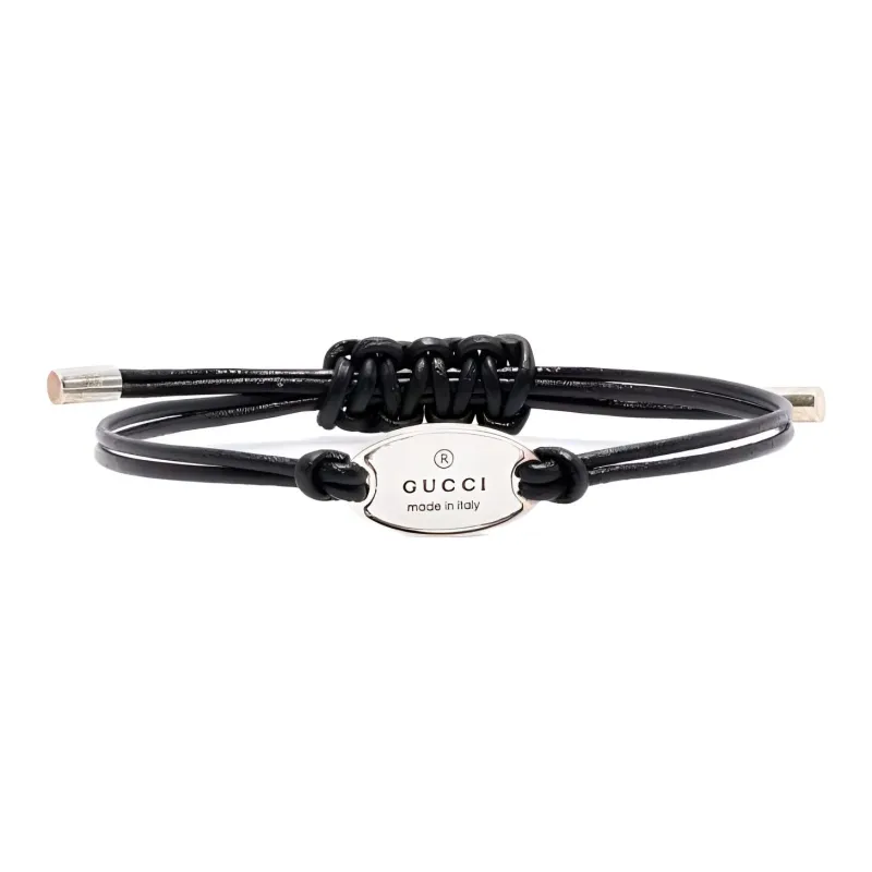 GUCCI Sterling Silver Trademark Bracelet-0