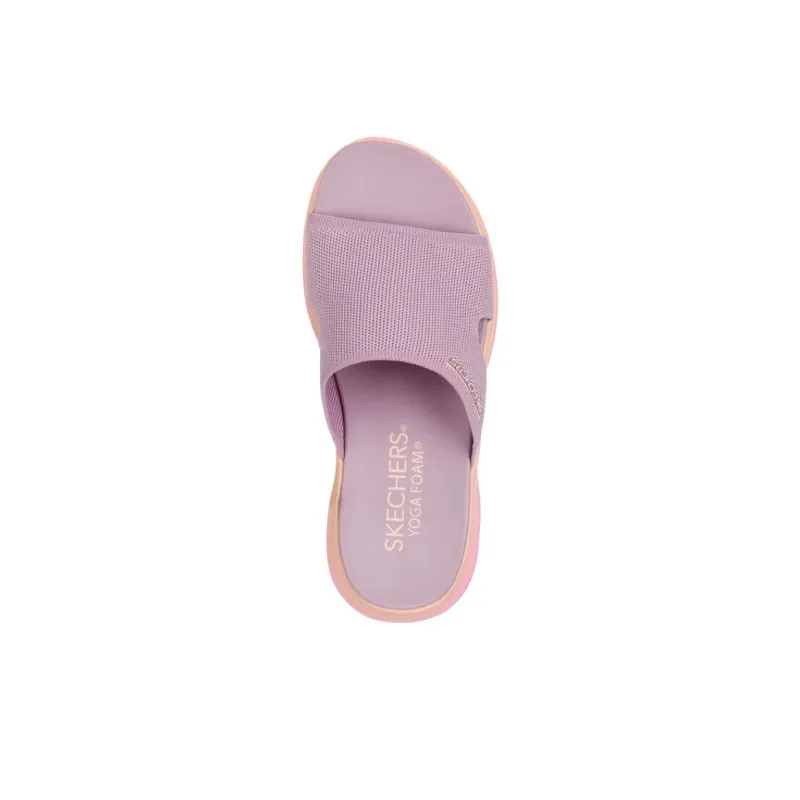 Skechers Vapor Foam Slide Slippers Women's Pink-3