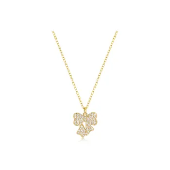 WAW Copper Gold plated Zircon Necklaces Women's
