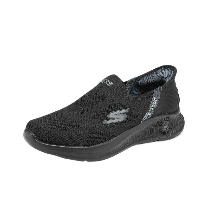 Skechers GO WALK Low Top Casual Shoes Women's Black-1