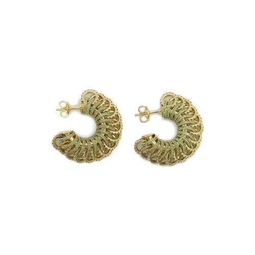 Bottega Veneta Intertwined Ring Earrings