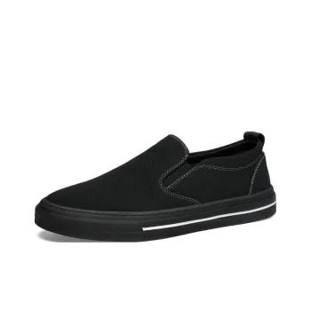 FAPAI Slip Resistant Low Top Canvas Shoes Men's Black