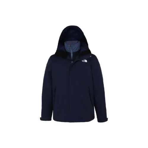 THE NORTH FACE Waterproof And Windproof To Keep Warm Windbreaker Jacket Men's Dark Blue