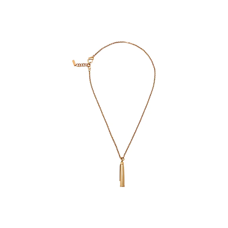 MOSCHINO Feather pendant Necklace-2