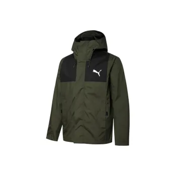 PUMA Outdoor Hiking Windproof Wear Resistant Warm Windbreaker Jacket Men's Green