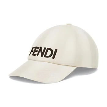 FENDI Logo Embroidered Curved Peak Cap