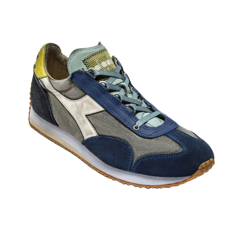 Diadora Low Top Casual Shoes Unisex Gray Blue-1