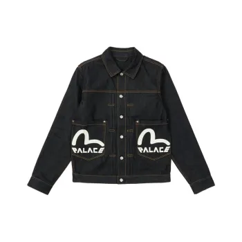 PALACE X Evisu Classic Seagull Denim Jacket