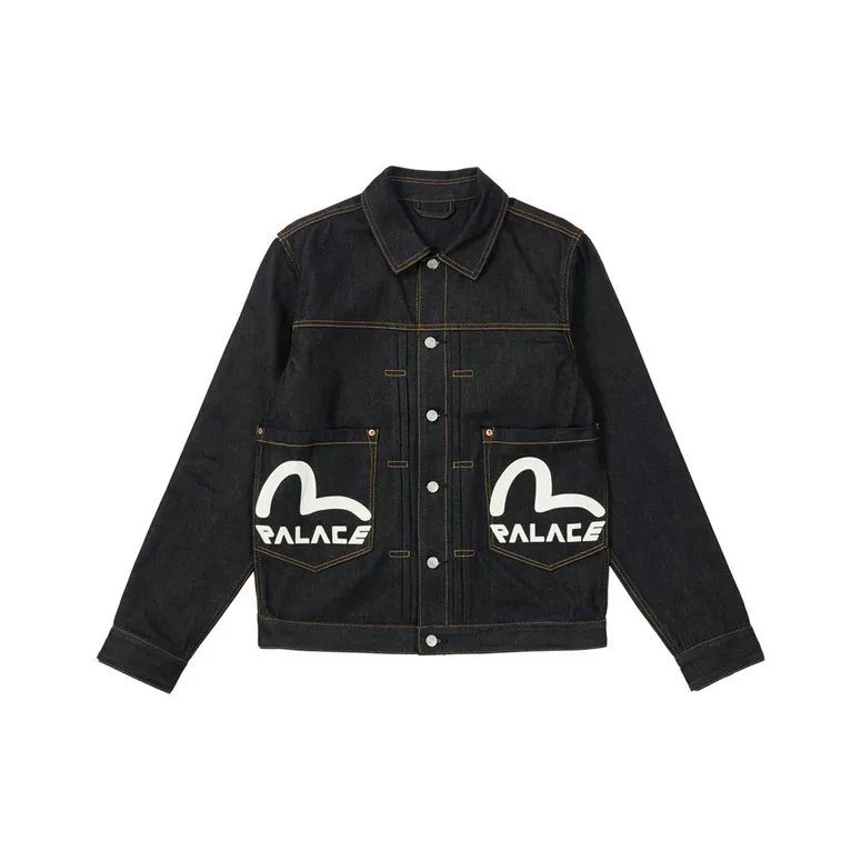 PALACE X Evisu Classic Seagull Denim Jacket-0