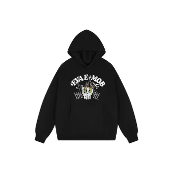 *EVAE+MOB Skull Series Sweatshirt Unisex Black