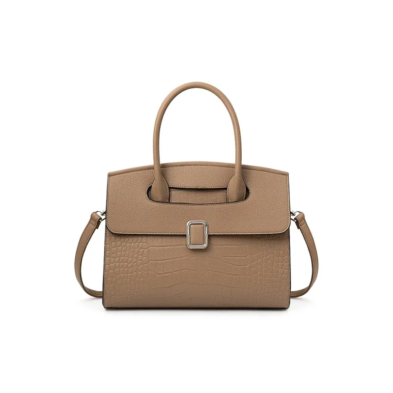 Vigno Synthetic Leather Handbag Regular Women's Elephant Gray-1