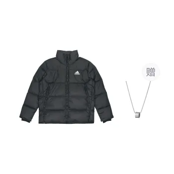 Adidas Down Jacket Unisex Black Comes With Necklace