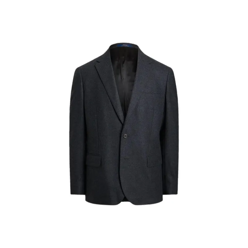 Polo Ralph Lauren Polo Modern Wool Blend Flannel Jacket Business Suit Coat Men's Black-0