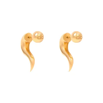 Balenciaga Earrings Women's Gold
