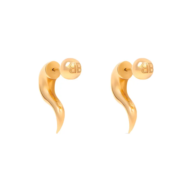 Balenciaga Earrings Women's Gold-0