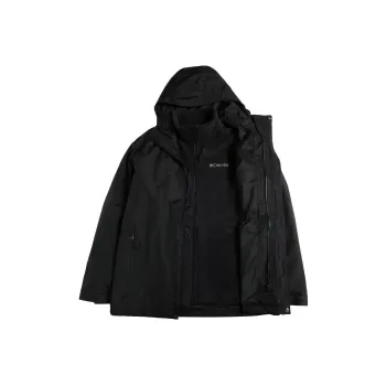 Columbia 23 Fall Outdoor Hiking Waterproof And Windproof Windbreaker Jacket Men's Black