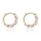 [Gold]999 Sterling Silver Pearl Earrings
