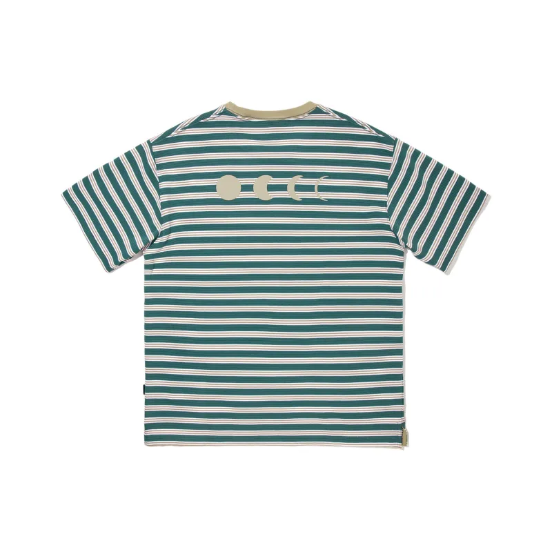 LiNing T Shirt Unisex Standard White/Dark Green/Velvet Brown-1