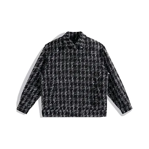 PEACEBIRD MEN Jacket Men's Black White Stripes