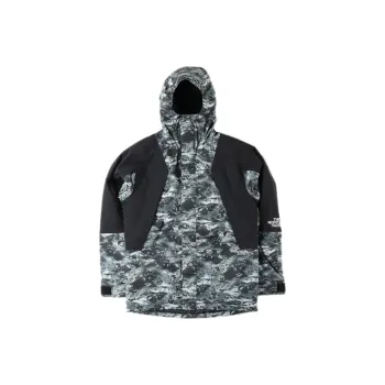 THE NORTH FACE Windbreaker Jacket Men's Snow Mountains Black Camouflage