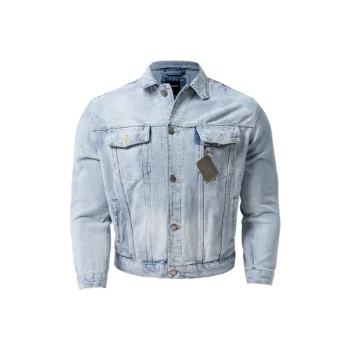 BLUESFLY Denim Jacket Men's Light Blue