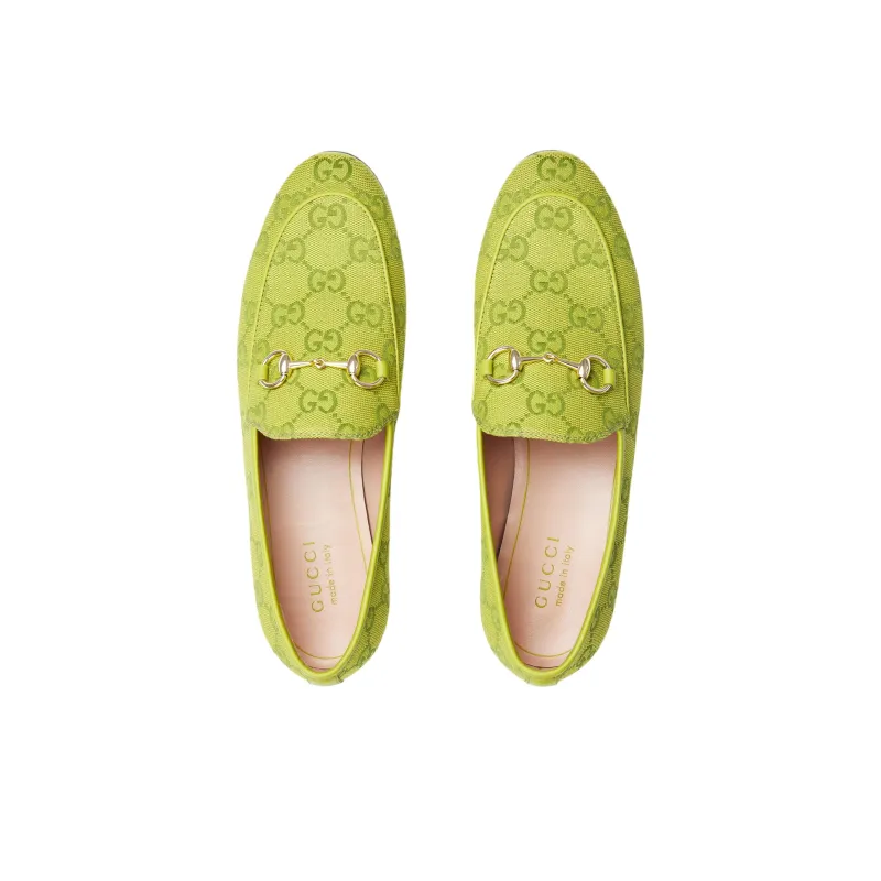 GUCCI Jordaan Casual Single Shoes Women's Green-2