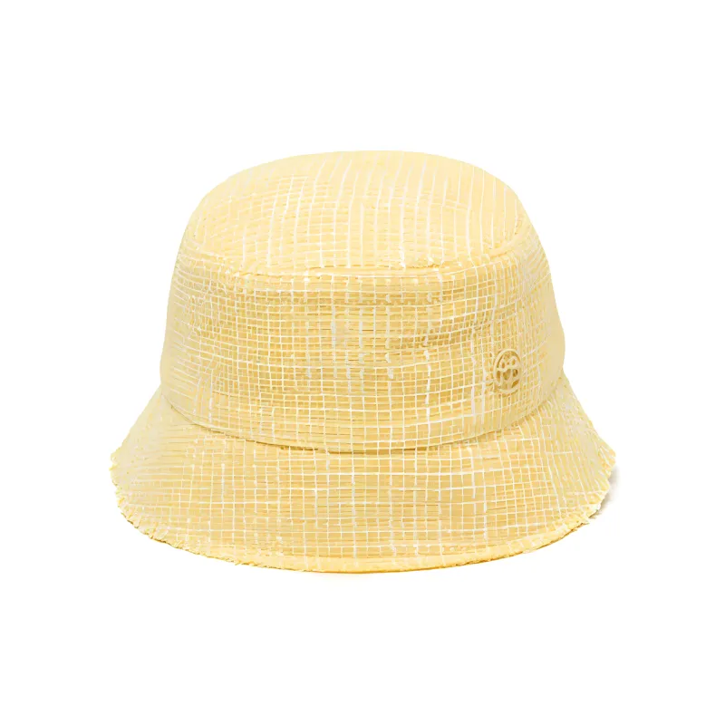RUSLAN BAGINSKIY Logo-appliqué Tweed Bucket Hat-0
