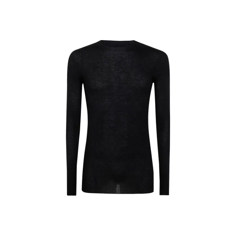 RICK OWENS Ribbed Crewneck Top-0