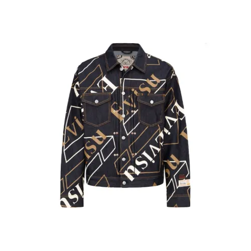 EVISU Denim Jackets Men Multicolor
