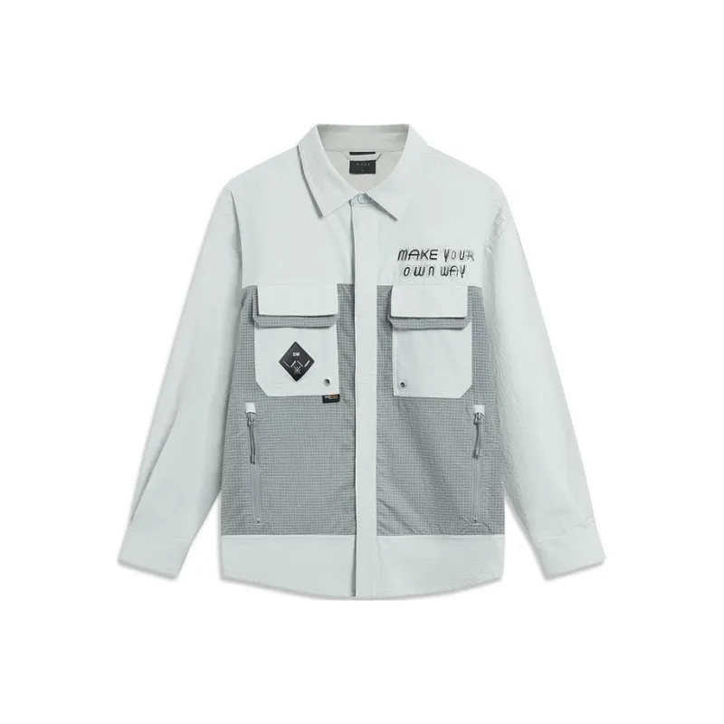 LiNing Jackets Coats Men's River Stone Gray-0