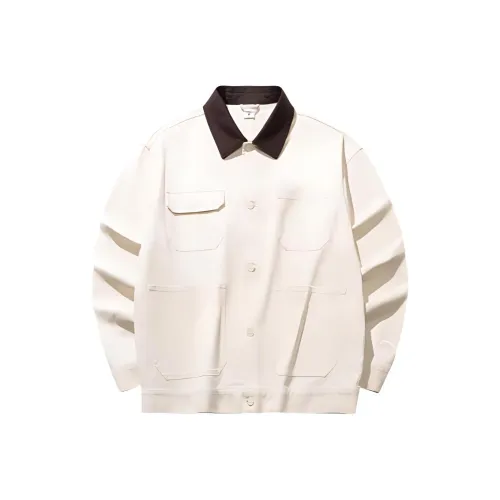 CHAOJIANTA Jackets Coats Men's Plain Apricot
