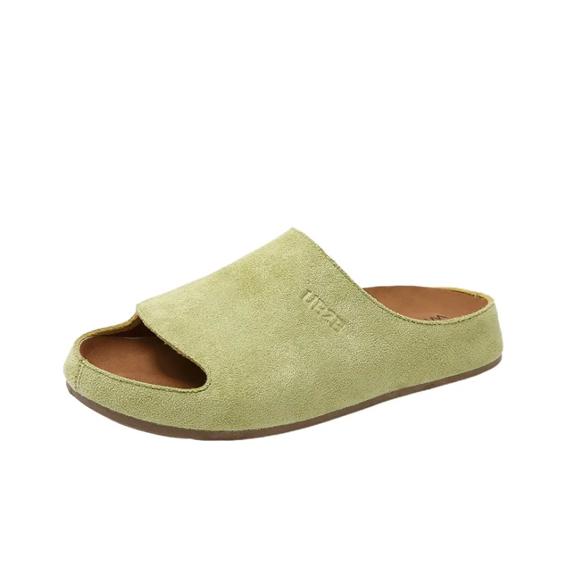 AMICNIEGD Rubber Sole Cut Out Slip Resistant Abrasion Resistant Slide Slippers Women's-9