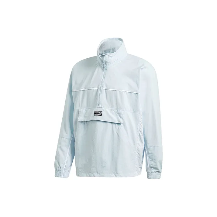 Adidas Originals R.Y.V. Outdoor Hiking Breathable Windbreaker Jacket Men's Light Sky Blue-0
