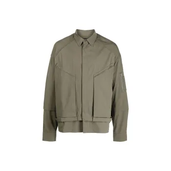 JUUN.J Tilted Zip pockets Shirt Jacket