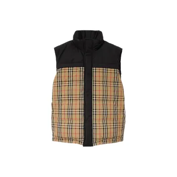 Burberry Check Panel Reversible Gilet