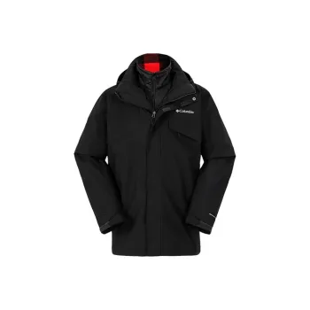 Columbia Outdoor Hiking Waterproof And Windproof Windbreaker Jacket Men's Black