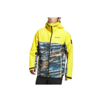 Adidas Windbreaker Jackets Men Yellow