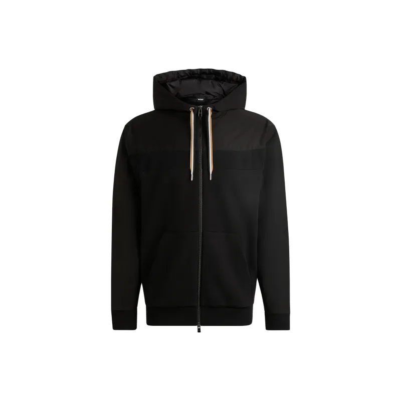 HUGO BOSS Zip Up Drawstring Hoodie-0