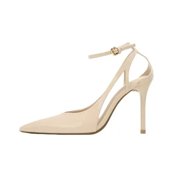 ZARA Slim Heel High Heels 10cm Women's White