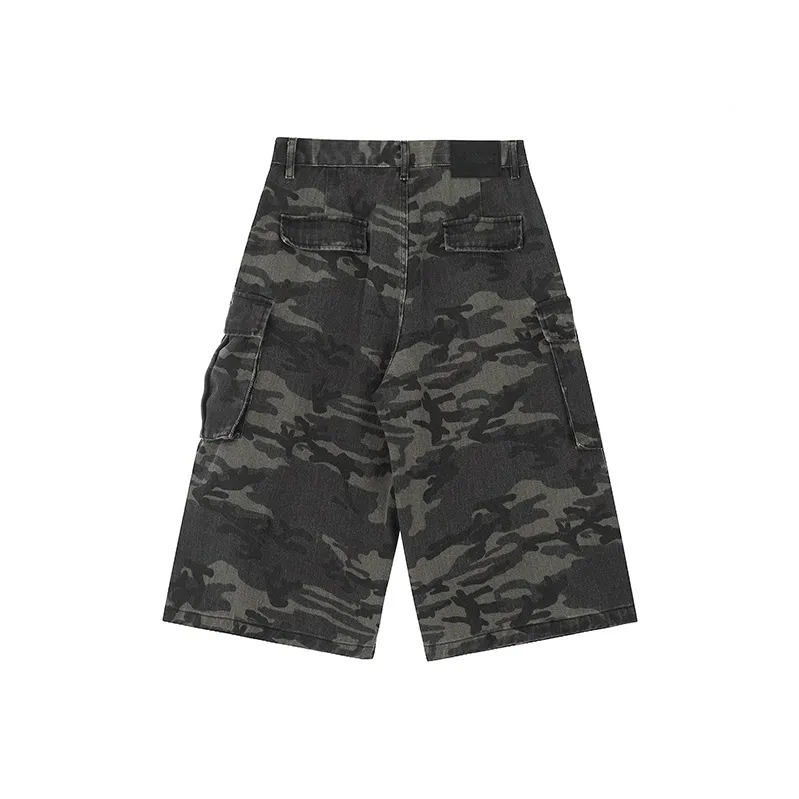 A Chock Cargo Shorts Unisex Camouflage-1