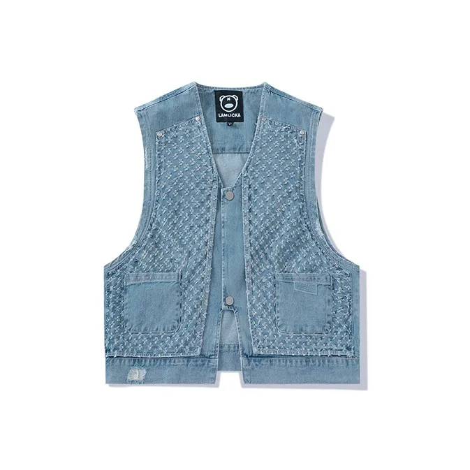 LAMLICKA Vests Unisex Blue-0